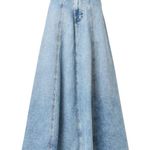 joe's jeans Denim Maxi Skirt SIZE 30 Full A-Line Jean Western Rigid Country $218 Photo 8