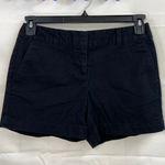 Ann Taylor EUC LOFT women's black 4" short khaki chino cotton shorts summer 0 Photo 0