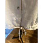 FAVLUX  Beige Button-Down Shirt with Drawstring Hem – Casual Chic Photo 3