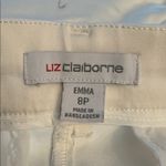 Liz Claiborne  Emma Womens Classic White Fit Flare Trouser 8 Petite 8P Photo 3