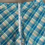 GG Blue High Rise‎ Bermuda Stretch Golf Shorts Blue Plaid Size 12 Photo 7