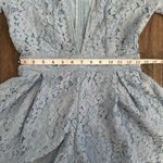 NBD Mila Lace Romper in Periwinkle S Photo 8
