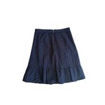 Draper James  Navy Blue RSVP Eyelet Ruffle Skirt Size 8 Photo 2