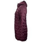 Columbia Delta Ridge Long Down Red Hooded Puffer Quilted Full Zip Jacket Size XS Photo 1