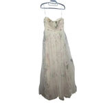Maniju Ellen Floral Tulle Maxi Dress Bridal Size M Photo 6