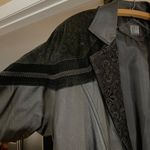 Greg Bell Leather Trench Coat Black Photo 1