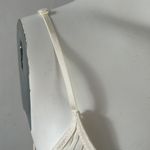 easel  Anthropologie ivory ribbed knit crochet floral lace slip mini dress small Photo 2