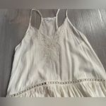love on a hanger White Cotton Swiss Dot Lace Cami Tank Size L Boho Photo 2