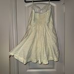 Love Shack Fancy  Yellow Checkered Dress Clarine Linen Gingham Bow Dress size 6 Photo 10