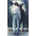 ZARA  Long High Rise Flare Jeans Photo 7