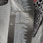 KILLSTAR  Mesh Sheer Long‑Sleeve Crop Top Black Silver Metallic Threading Large Photo 3