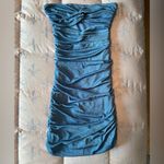 Hello Molly  Strapless Blue Dress Photo 1