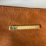 Steve Madden Clutch Purse Wrist Strap Zipper Brown Vegan Leather Classic Minimal Photo 10