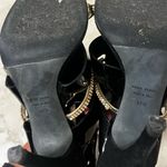 Vero cuoio italia Elegant Black and Gold Women's Heels Size 7.5 Photo 6