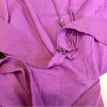 Halston Heritage  Gown Long Maxi Dress Open Back Cut Outs Orchid Purple Pastel 12 Photo 11