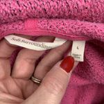 Soft Surroundings  Sz L Pullover Hoodie Cozumel Henley Pink T Snap Terry Women’s Photo 1