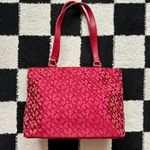 Tommy Hilfiger Red Monogram Tote Bag Photo 1