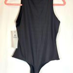 Mono b High Cowl Neck Sleeveless Bodysuit Black S Photo 1