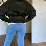 Tannery West Vintage Brown Leather Jacket Cinch Waist Size Large Photo 12