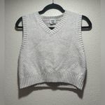 Grey Sunday Best Sweater Vest, Cropped, Women’s Size Small. Gray Photo 0