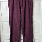 Lululemon On the Right Track Relaxed fit Pant Burgandy/ Wine size 10. Photo 0