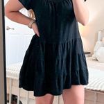 Max Studio Black Flutter Sleeve Smocked Blouse Photo 3