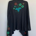 Stetson Women’s Embroidered Floral Art To Wear Open Front Cardigan Size Small Photo 5