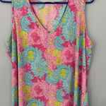 Belle by Kim Gravel Colorful Paisley Tank Top Women’s Plus Size 1X Sleeveless Photo 0