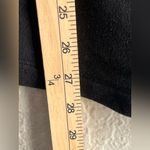 PINK - Victoria's Secret PINK Sweatshirt Black with Silver Glitter Graphic front Crew Neck Long Sleeves M Photo 6