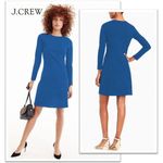 J. Crew Blue Ponte Knit Mini Dress Size XL Photo 1