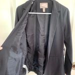 Forever 21  Contemporary Open Front Relaxed Fit Blazer in Dark Gray Photo 1