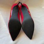 Coutgo Women’s Pointed Toe High Heels Pumps Patent Suede Stiletto Heels Red 10 Photo 9