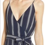 Rails  Serena NWT Blue/White Striped Open Back Jumpsuit Cropped Wide Leg Large Photo 7