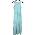 J.Crew Sleeveless Lightweight Knit Tank Maxi Dress Boat Neck XXS Azure Blue Photo 13
