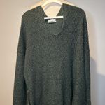 Urban Outfitters Olivaceous Gray V Neck V Back Oversized Cropped Sweater dress Photo 0