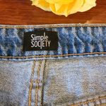 Simple Society  Distressed Bermuda Denim Shorts Size 11/30 Photo 4