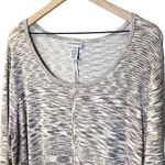 Women’s Catherines beige gray space dye shark bite hem top Size 2X Photo 1