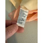 Vintage y2k 2000s Pink Peach Gold Bow 100% Silk Ruffle Coquette Mini Dress 8 NWT Photo 4