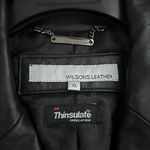 wilson's leather Wilsons Black Genuine Leather Jacket Photo 3