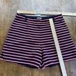 J.CREW Shorts Size 2 Pink, And Navy Stripe 100% Cotton nautical Women’s Blue Photo 5