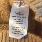 Lulus Falling for Fall Beige and Black Color Block Sweater Dress M Cable Knit Photo 8