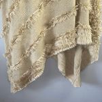 Charlie Paige  Cream Textured Poncho Photo 1