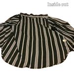 Avenue BLACK & WHITE STRIPED BUTTON DOWN BLOUSE (18/20) Photo 8