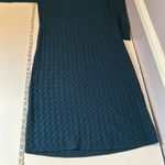 Vintage Outlander teal textured long sleeve boat neck sweater dress Green Size L Photo 10
