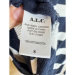 ALC Frank A.L.C. Womens Striped Sweater Small 100% Cotton Navy White Nautical Preppy Photo 5