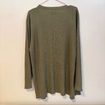 Rena Rowan  Long Sleeve Ribbed Button Down Cardigan Sweater Army Green Size 2X Photo 1