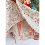 ZARA Women's Cream Layered Mesh Peasant Boho Top Tassels Size XS Photo 3