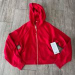 Lululemon  Athletica scuba oversized Bold Red Hoodie Photo 3