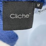 Anthropologie Cliche Mock Neck Colorblock Striped Wool Knit Long Sleeve Sweater Top Medium Photo 4