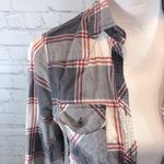 Full Tilt  Cotton Plaid Button Up White, Gray, Red-Small Photo 1